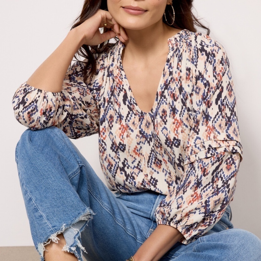 Evereve Multicolor Patterned Blouse